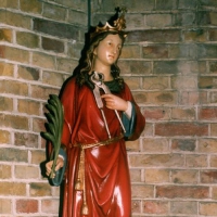 Beeld van Apollonia, patrones van de tandartsen en tandpijnlijders